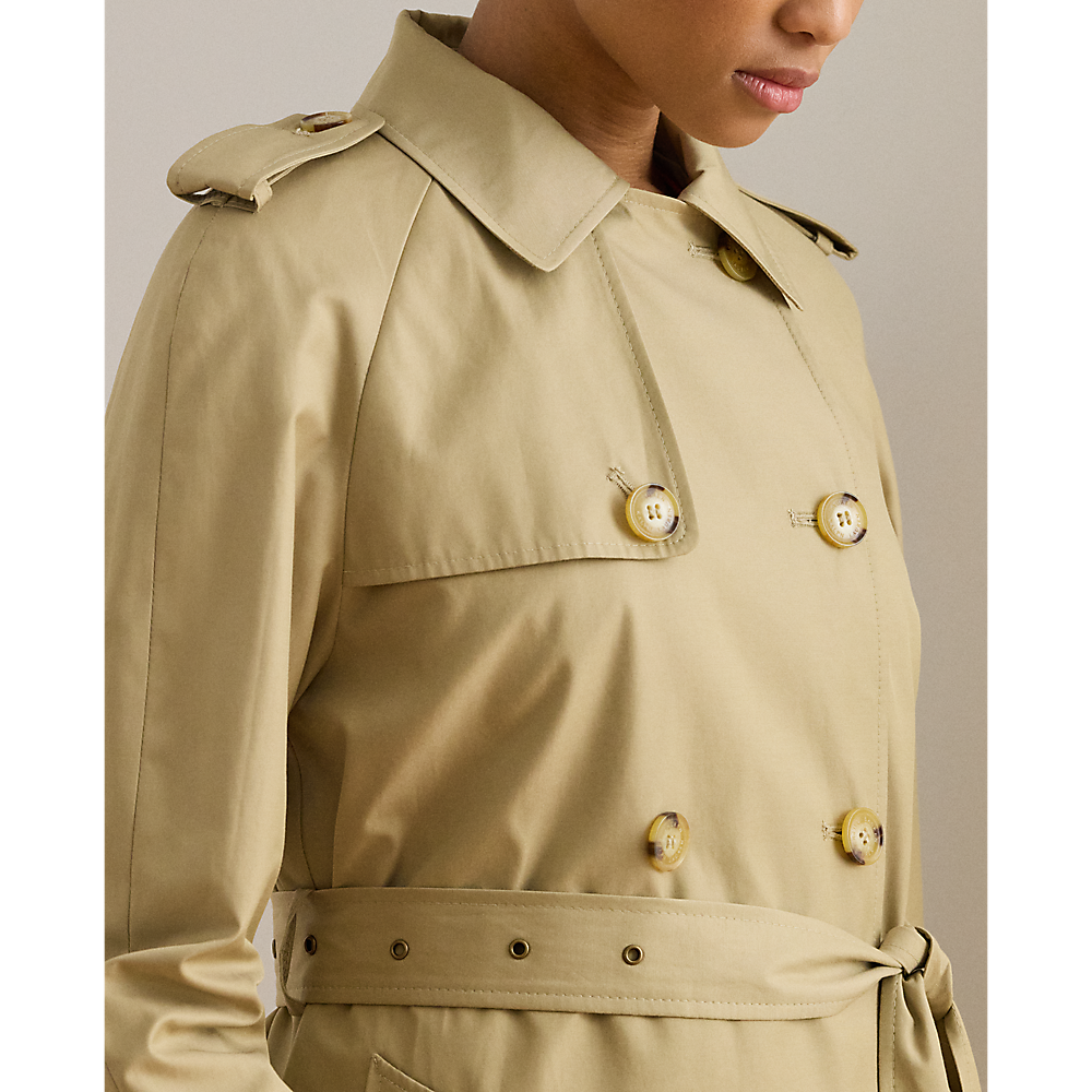 LRL Double-Breasted Belted Trench Coat/Baloner 297951259003