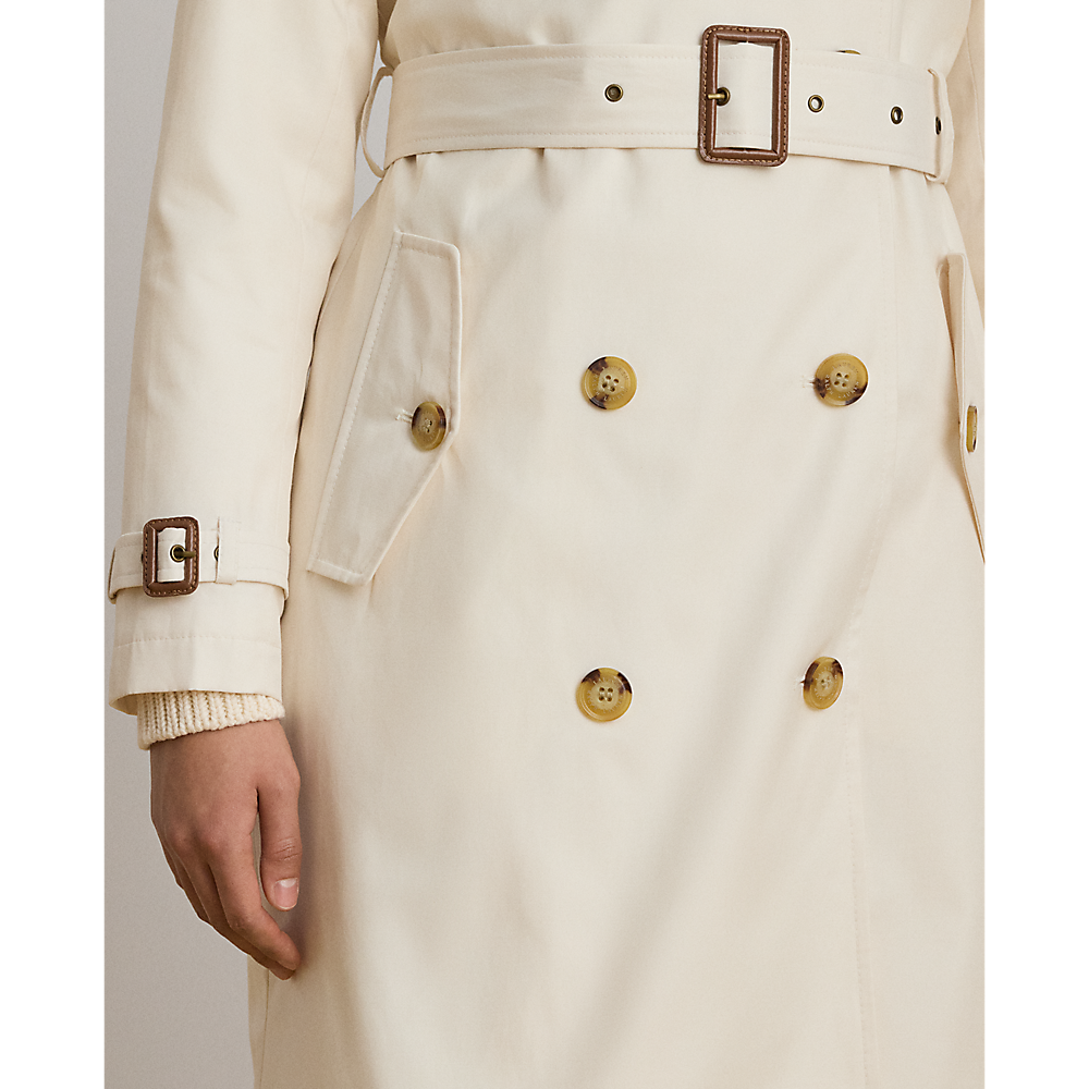 LRL Double-Breasted Cotton-Blend Trench Coat/Baloner 297967122005