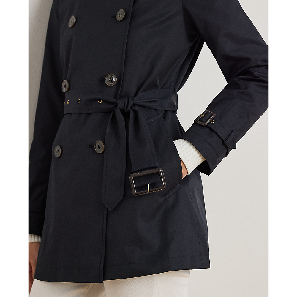 LRL Double-Breasted Cotton-Blend Trench Coat/Baloner 297967126004