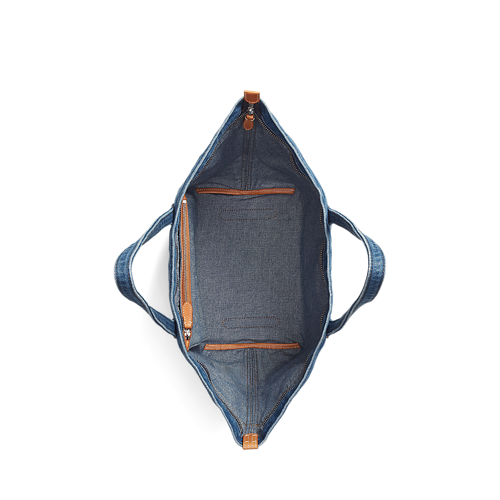 PRL Big Pony Denim Medium Bellport Tote/Torba 428960626001