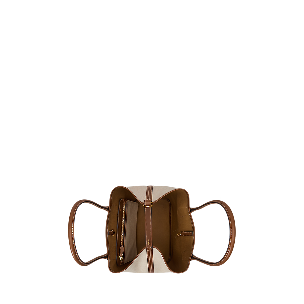PRL Bellport Canvas-Leather Medium Tote/Torba 428P05483001