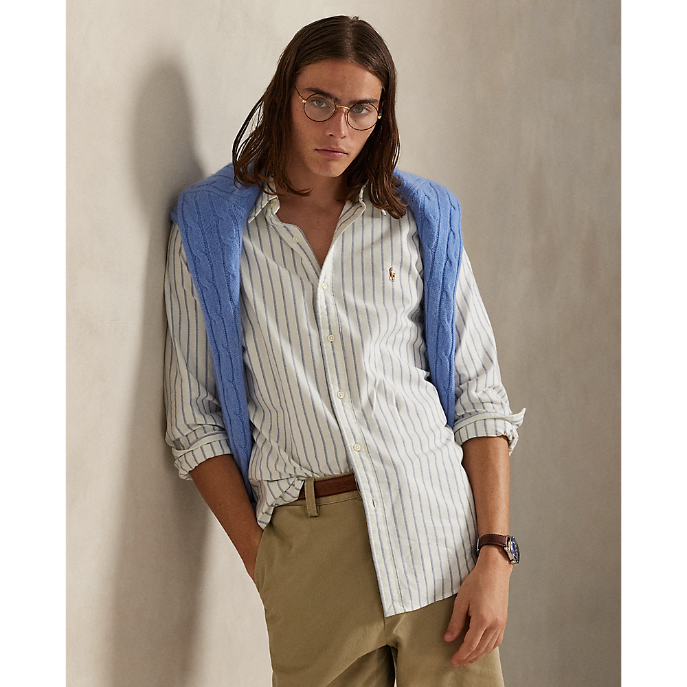 PRL Custom Fit Striped Oxford Shirt/Košulja 710928918006