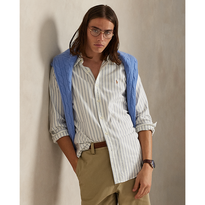 PRL Custom Fit Striped Oxford Shirt/Košulja 710928918006