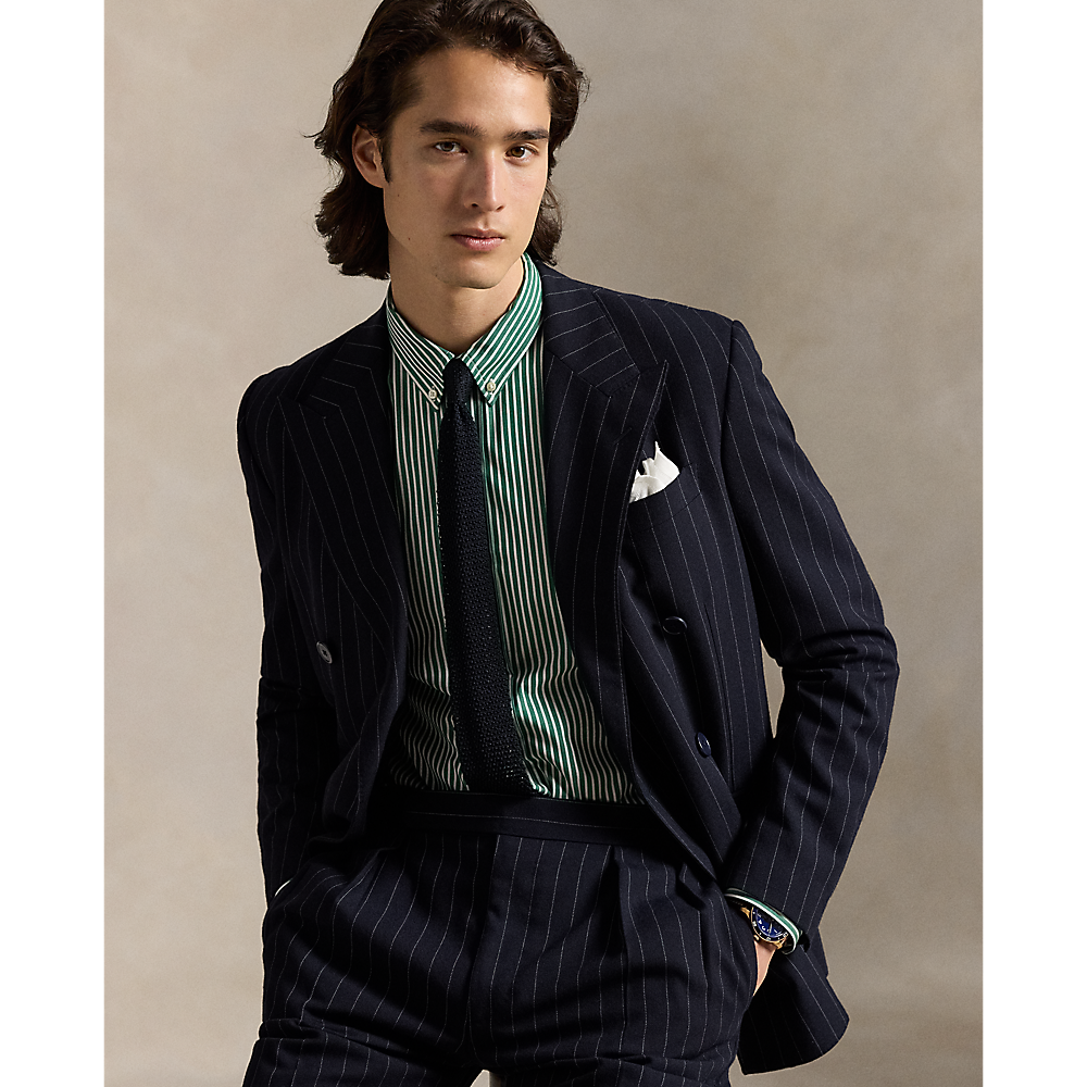 PRL Custom Fit Striped Stretch Poplin Shirt/Košulja 710929346021