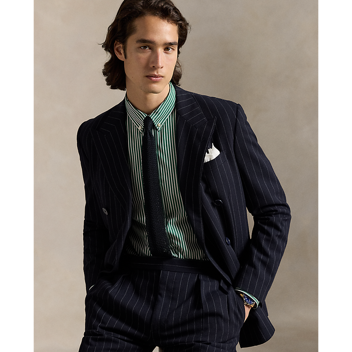 PRL Custom Fit Striped Stretch Poplin Shirt/Košulja 710929346021