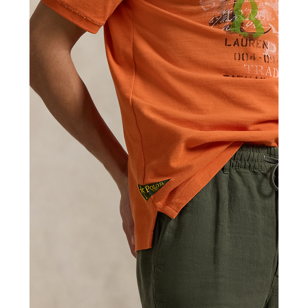 PRL Classic Fit Mesh Graphic Polo Shirt/Polo majica 710958250001