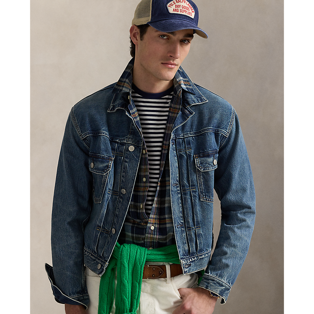 PRL Classic Fit Indigo Madras Shirt/Košulja 710965885001