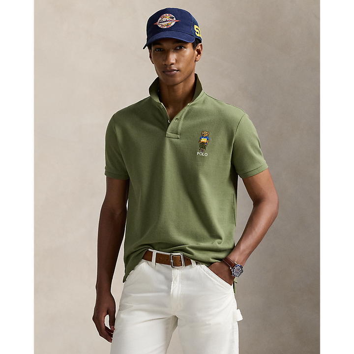 PRL Custom Slim Polo Bear Mesh Polo Shirt/Polo Majica 710969633001