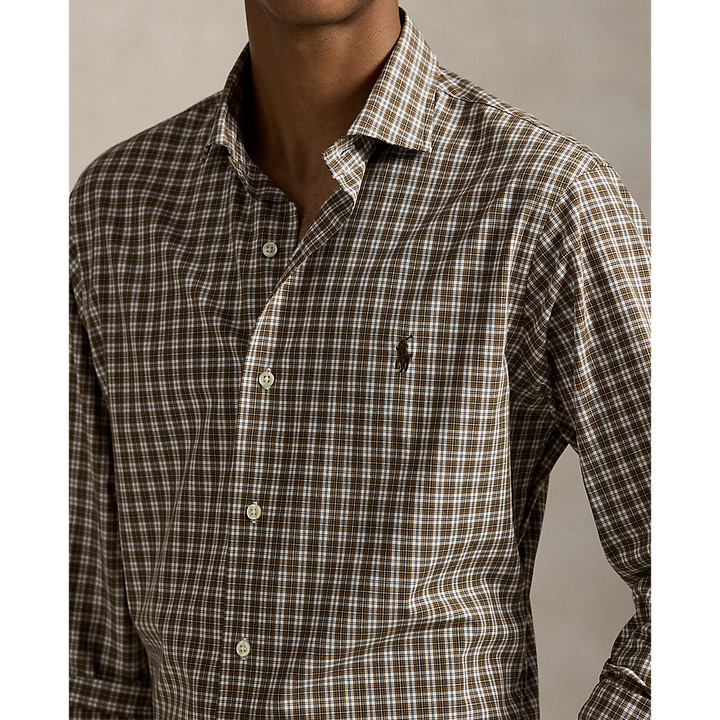 PRL Custom Fit Plaid Stretch Poplin Shirt/Košulja 710974534004