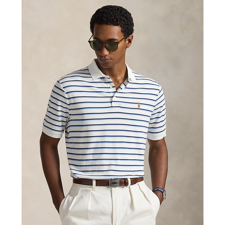 PRL Custom Slim Fit Striped Soft Cotton Polo/Polo majica 710974586500
