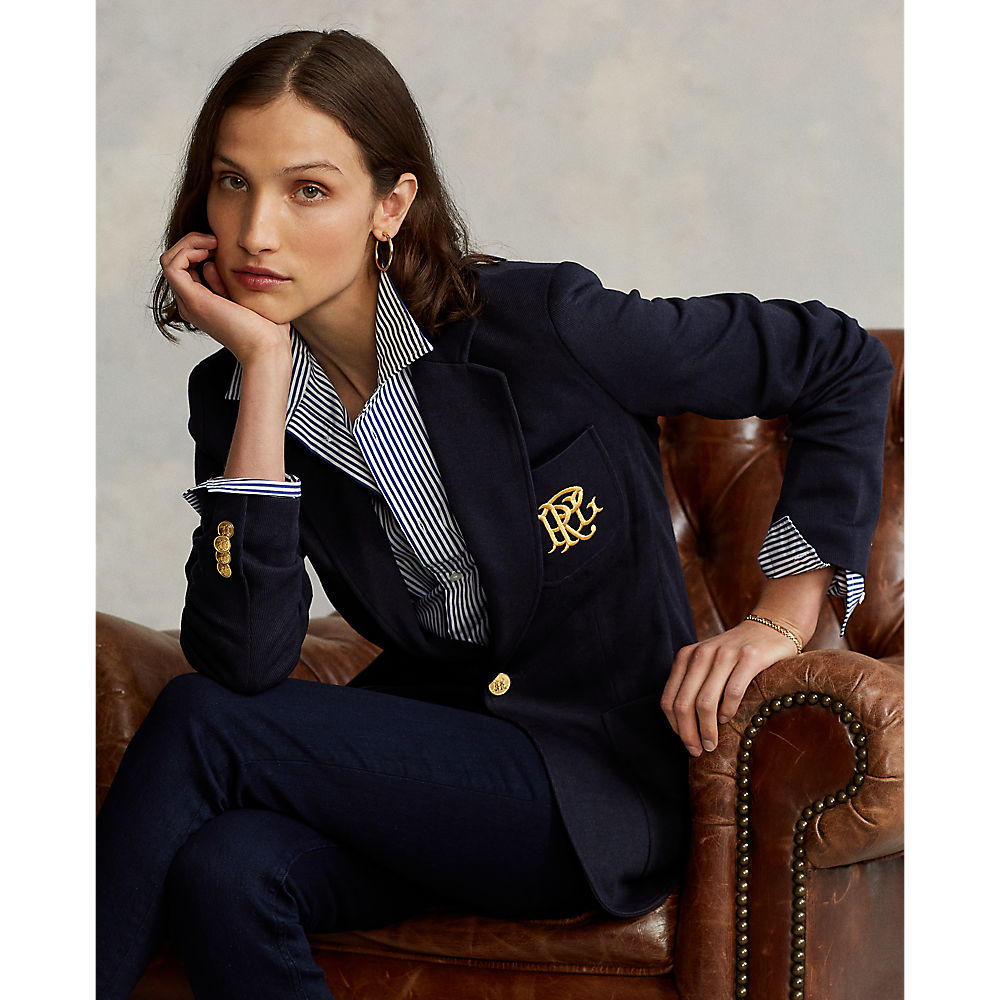 PRL Double-Knit Jacquard Blazer/Sako 211795348002