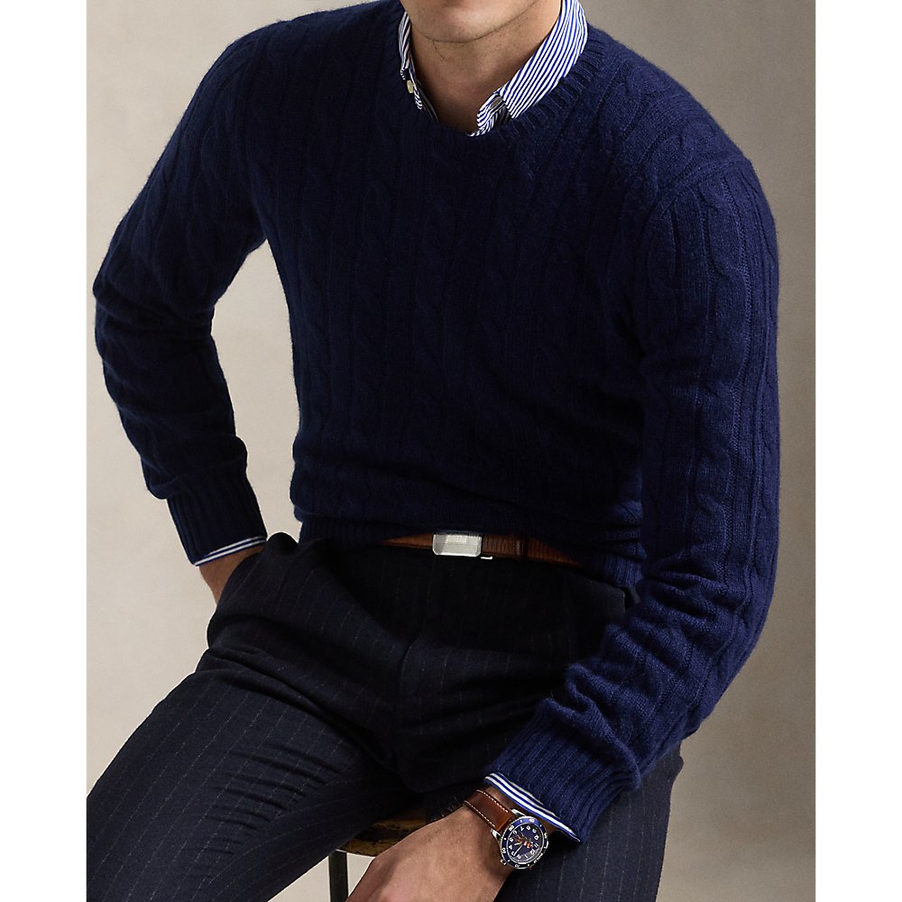 PRL The Iconic Cable-Knit Cashmere Jumper/Pulover 710876728008