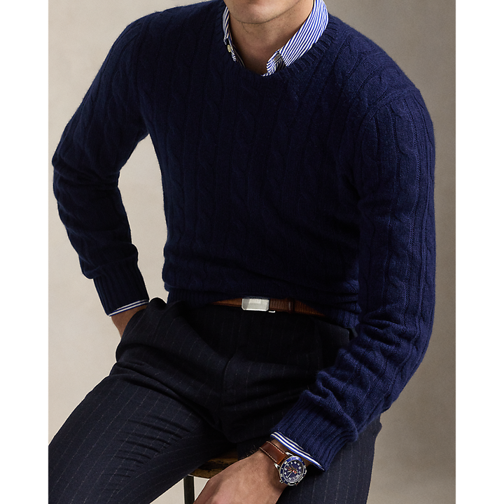 PRL The Iconic Cable-Knit Cashmere Jumper/Pulover 710876728008