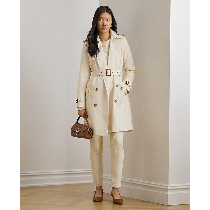 LRL Double-Breasted Cotton-Blend Trench Coat/Baloner 297967122005