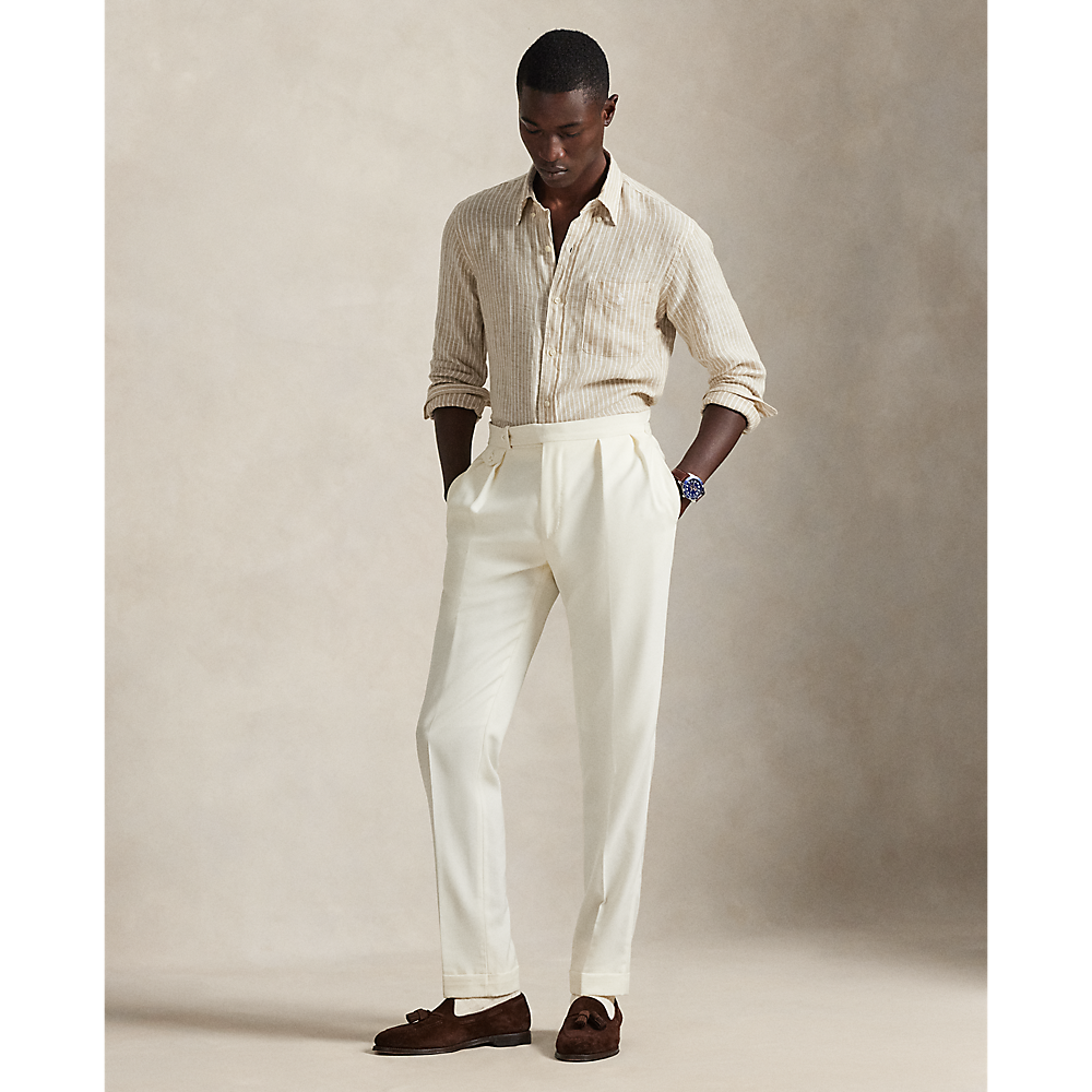 PRL Custom Fit Striped Linen Shirt/Košulja 710P07024003