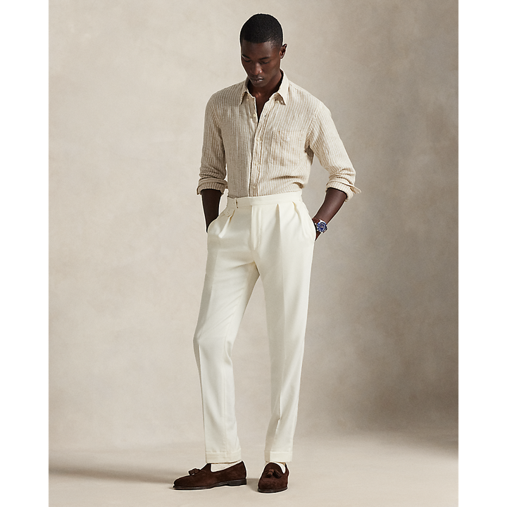 PRL Custom Fit Striped Linen Shirt/Košulja 710P07024003