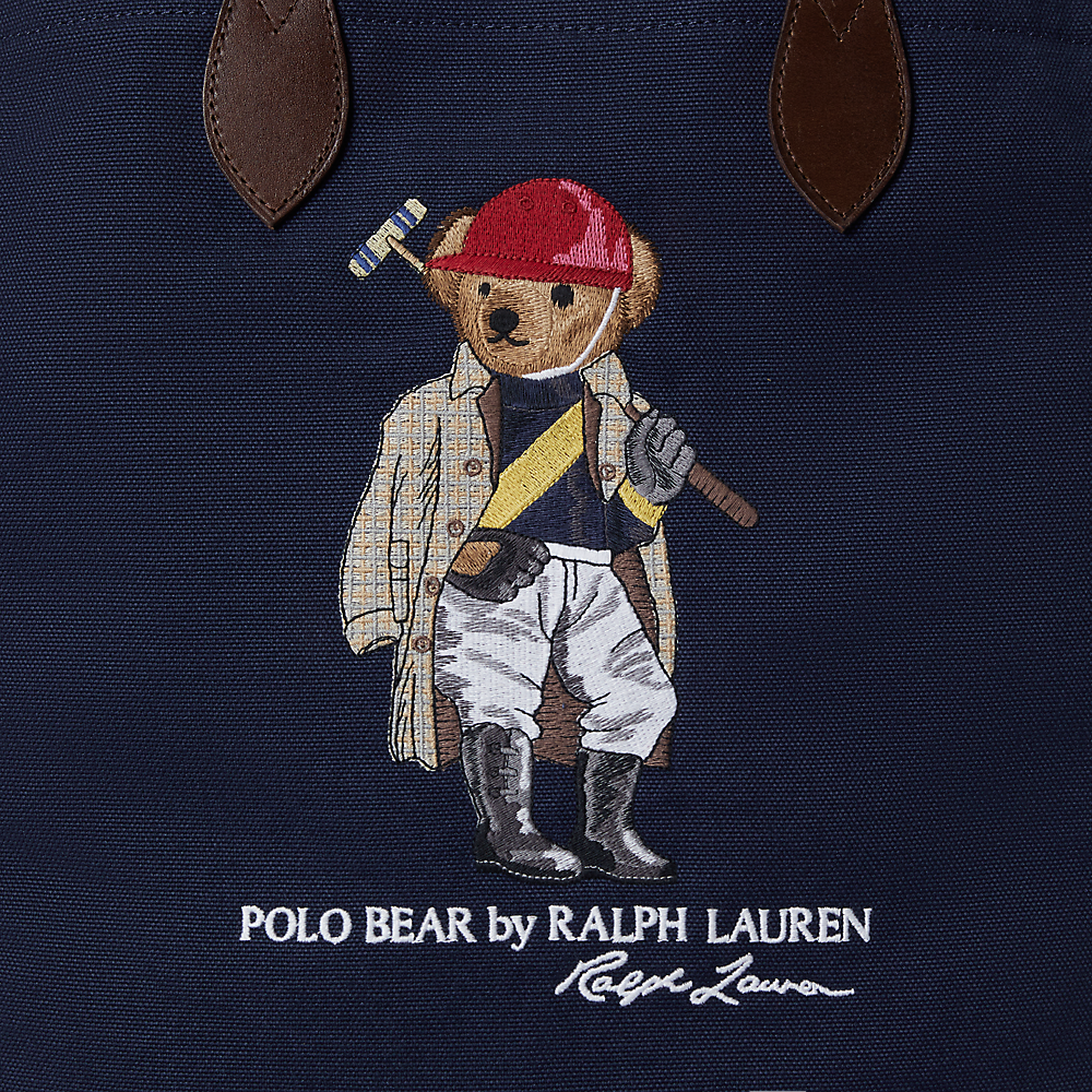 PRL Polo Bear Canvas Shopper Tote/Torba 405P08098001