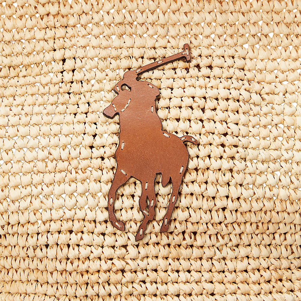 PRL Big Pony Raffia Large Tote/Torba 428923661006
