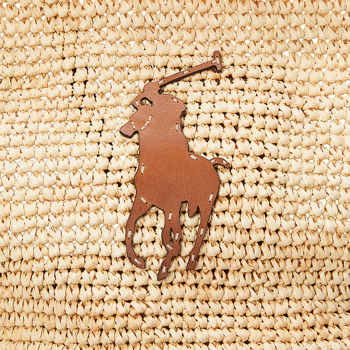 PRL Big Pony Raffia Large Tote/Torba 428923661006