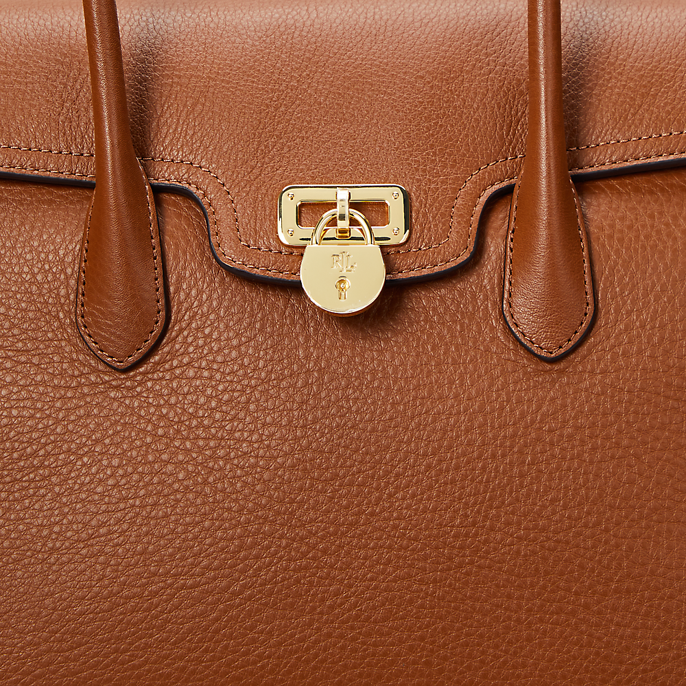 LRL Pebbled Leather Large Tanner Satchel/Torba 431966862002