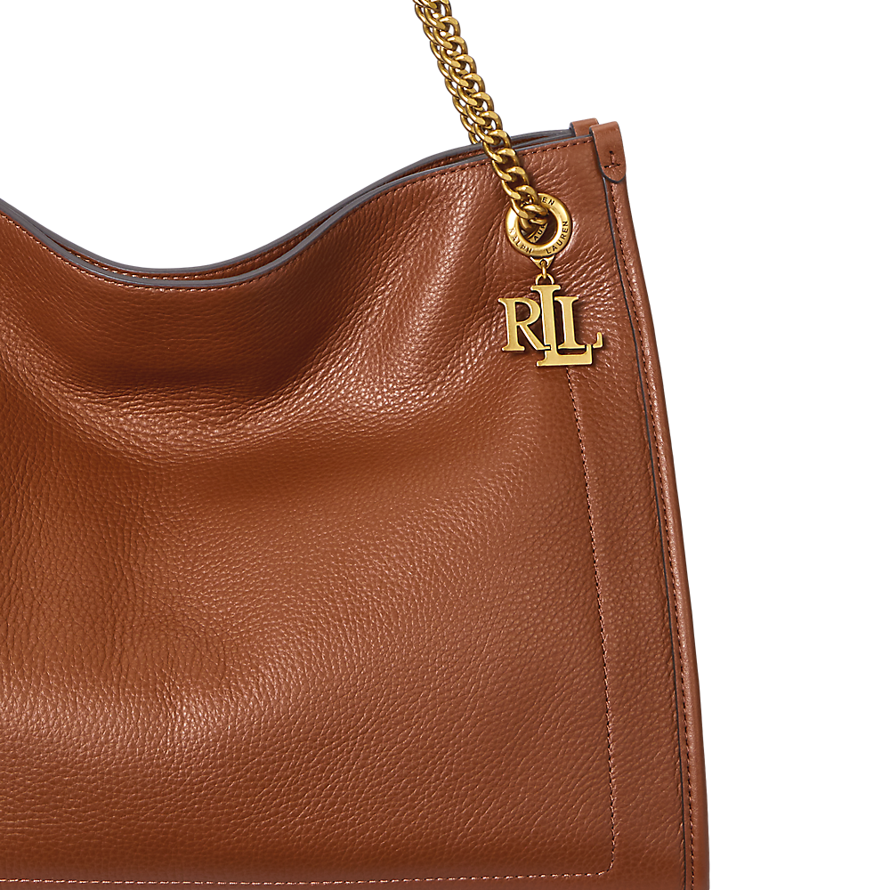 LRL Pebbled Leather Large Bradley Tote Bag/Torba 431969352001
