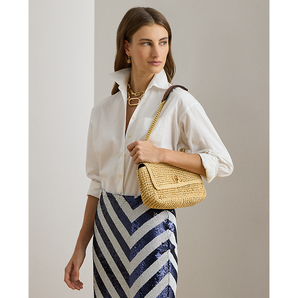 LRL Woven Straw Medium Sophee Bag/Torba 431920043002