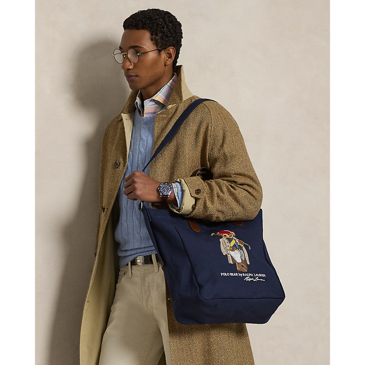 PRL Polo Bear Canvas Shopper Tote/Torba 405P08098001
