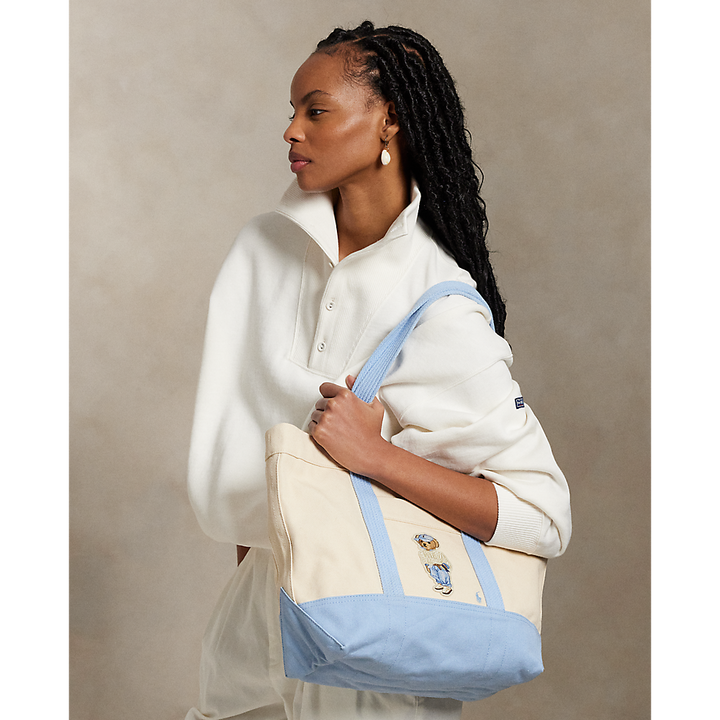 PRL Polo Bear Canvas Medium Tote/Torba 428967715001