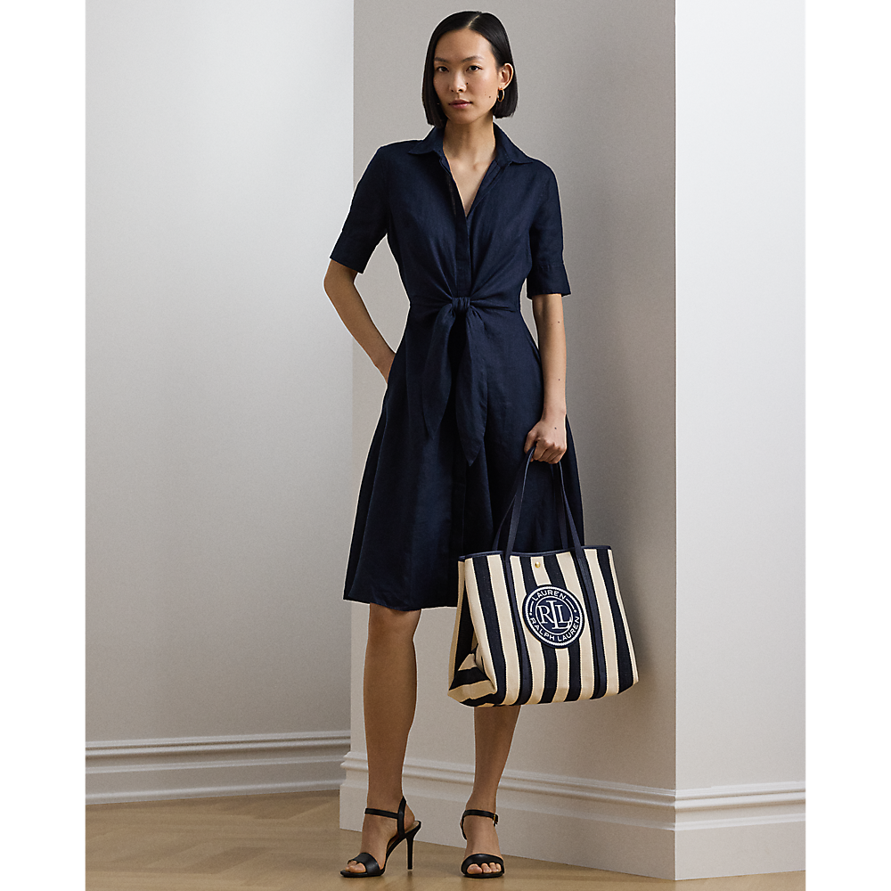 LRL Striped Herringbone Large Emerie Tote/Torba 431956937001
