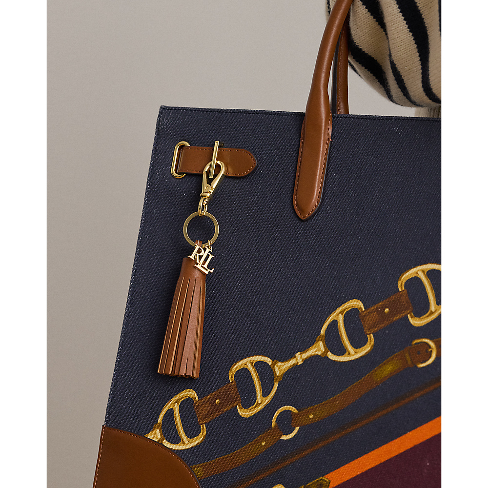 LRL Logo &amp; Leather Tassel Charm/Privjesak  432P07357001
