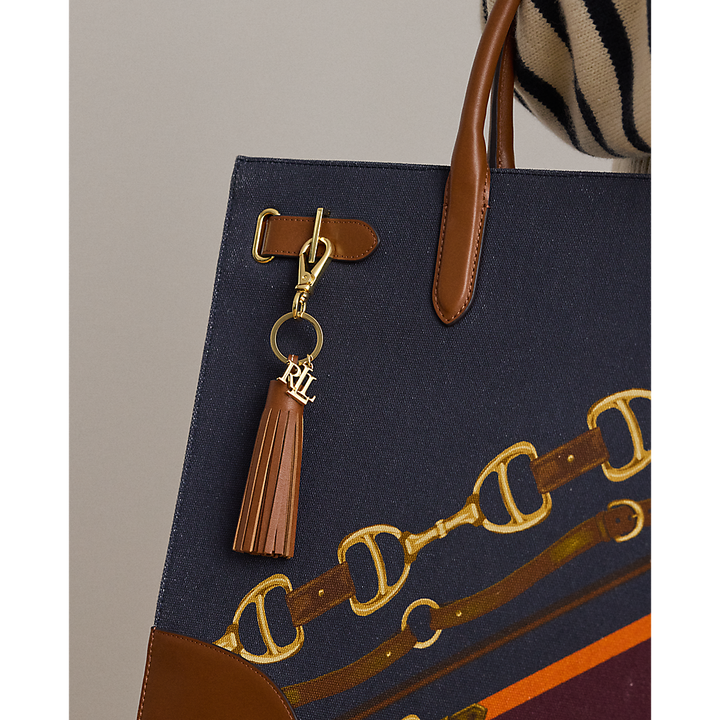 LRL Logo &amp; Leather Tassel Charm/Privjesak  432P07357001