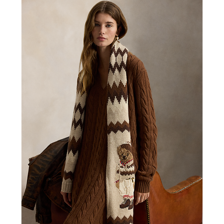 PRL Polo Bear Wool-Blend Scarf/Šal 455P04651001