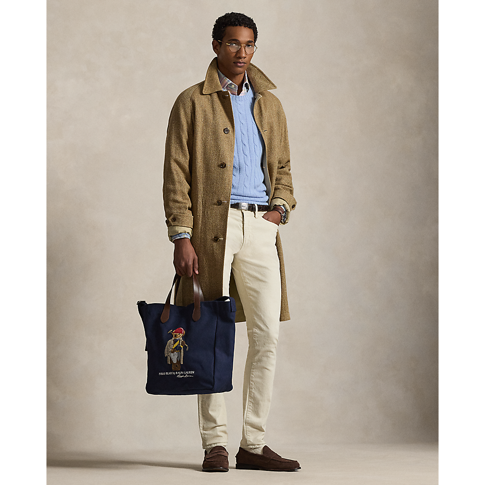 PRL Polo Bear Canvas Shopper Tote/Torba 405P08098001