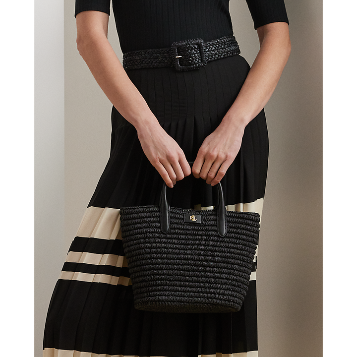 LRL Woven Straw Medium Brie Tote Bag/Torba 431962120002