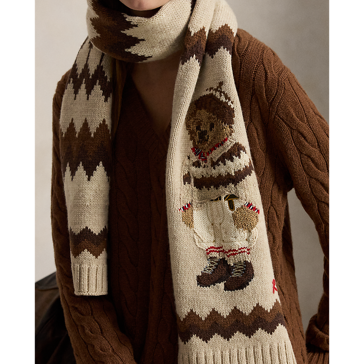 PRL Polo Bear Wool-Blend Scarf/Šal 455P04651001
