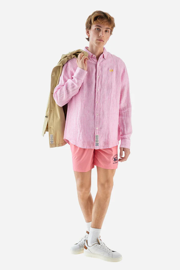 La Martina Shirt Linen /Košulja MAC009-TL142