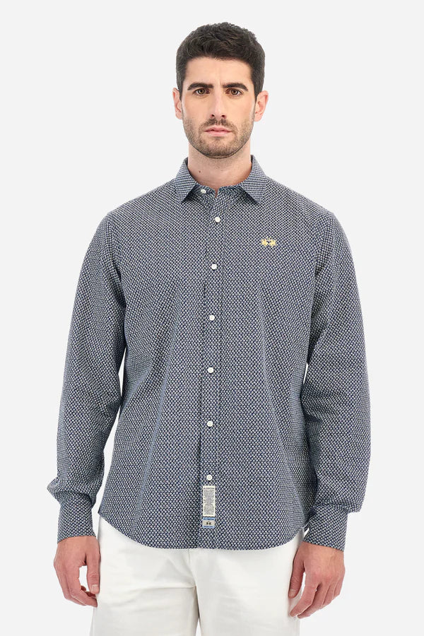 La Martina Shirt Printed Popeline /Košulja MAC013-PP720