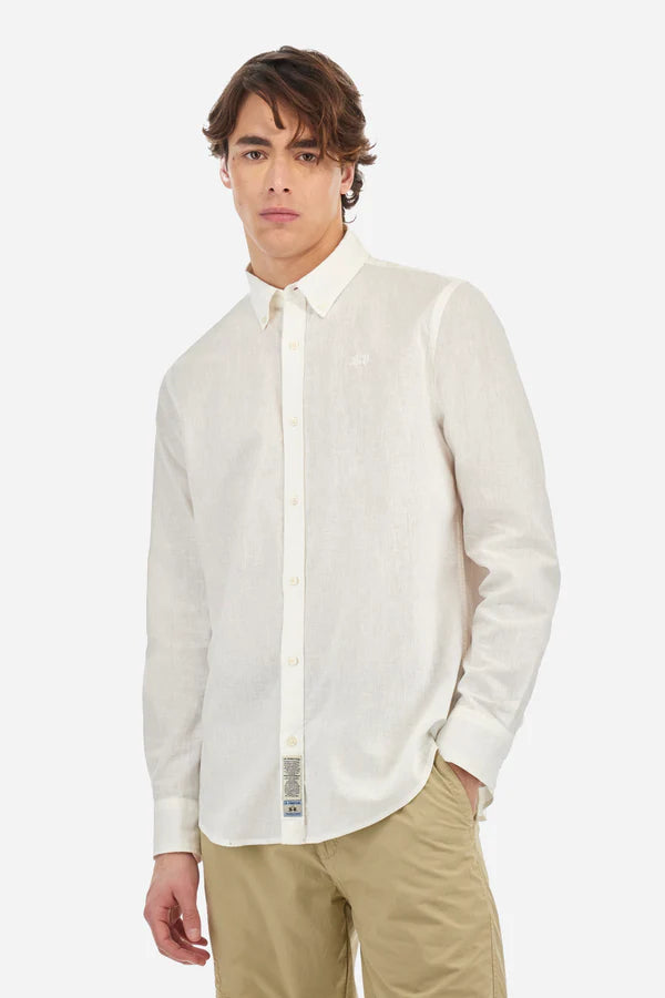 La Martina Shirt Light Cotton Linen  /Košulja MAC006-TL141