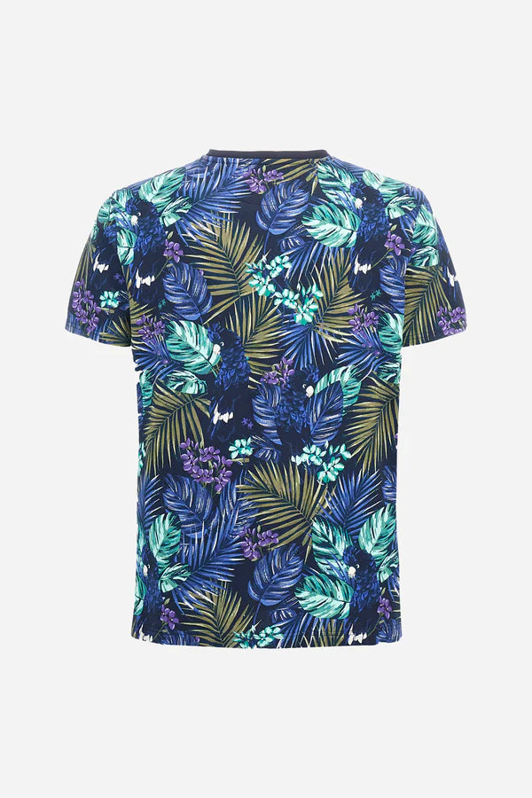 La Martina T-Shirt Printed Stretch /Majica MAR005-PK186
