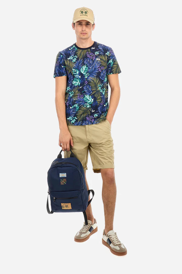 La Martina T-Shirt Printed Stretch /Majica MAR005-PK186