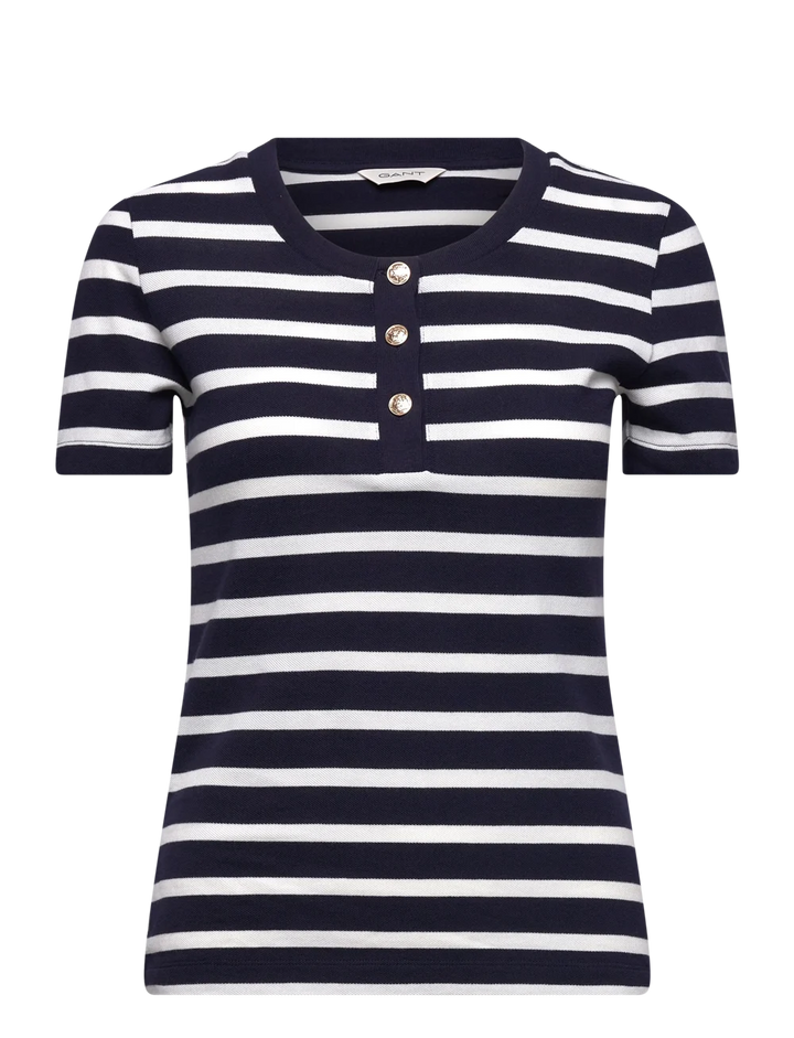 GANT Slim Striped Pique Ss T-Shirt/Majica 4200552