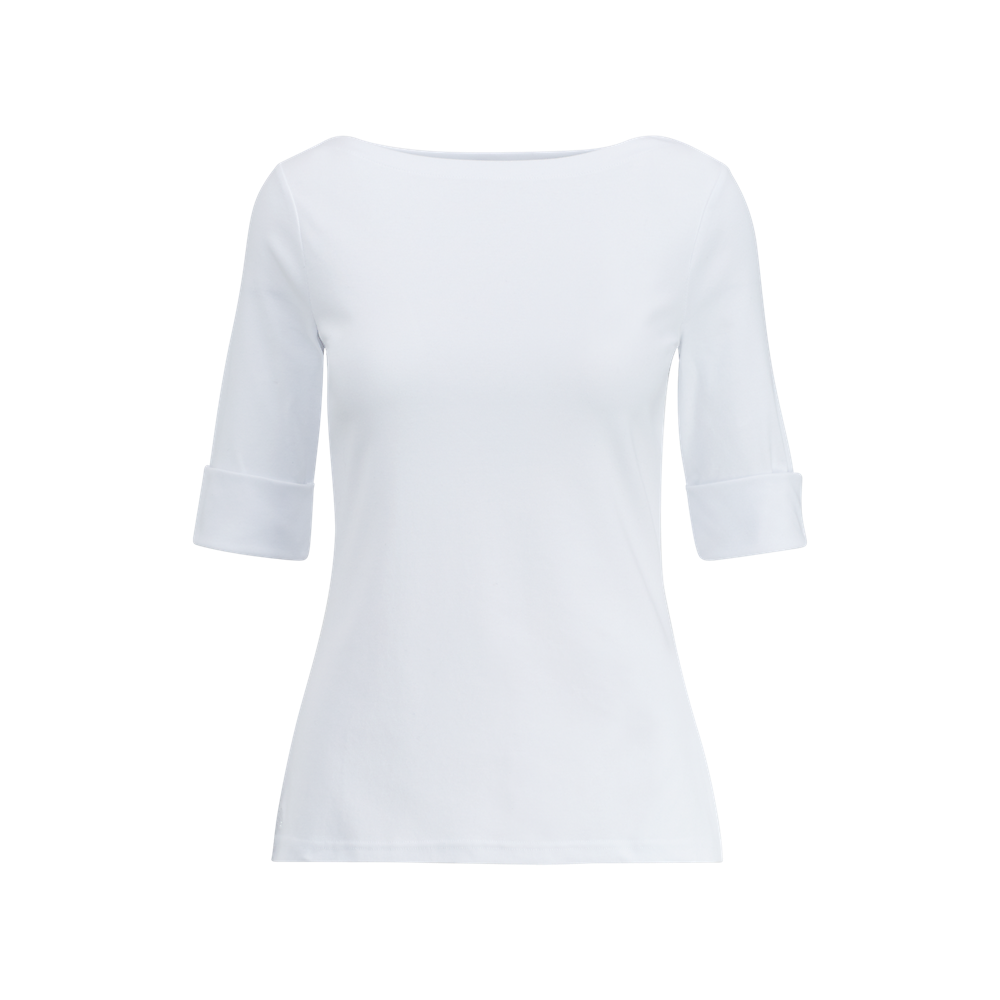 LRL Stretch Cotton Boatneck Tee/Majica 200654963007