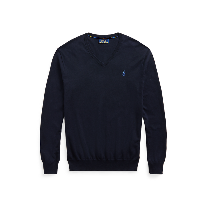 PRL Slim Fit Cotton V-Neck Sweater/Pulover 710670789004
