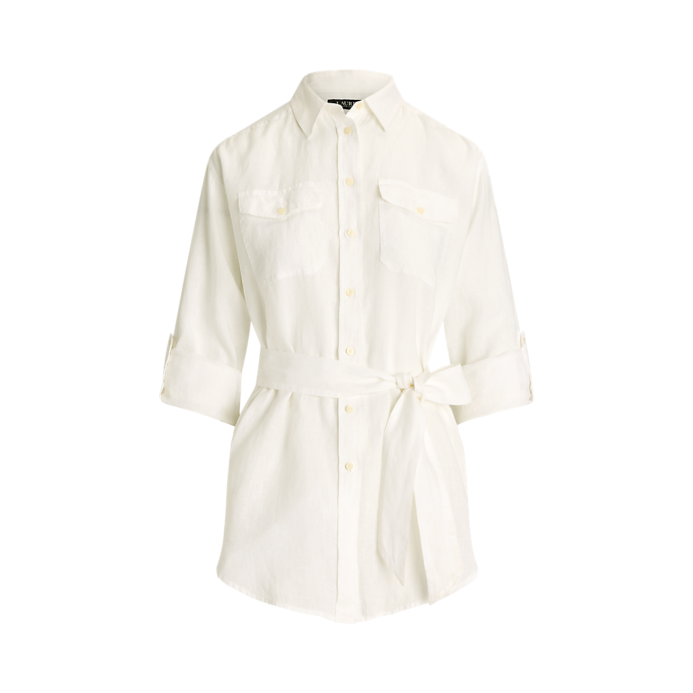 LRL Relaxed Fit Belted Linen Shirt/Košulja 200786629001