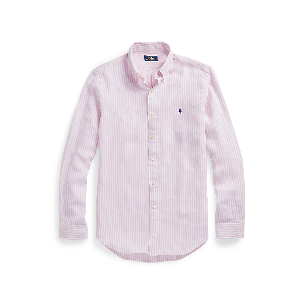 PRL Custom Fit Striped Linen Shirt/Košulja 710873446002
