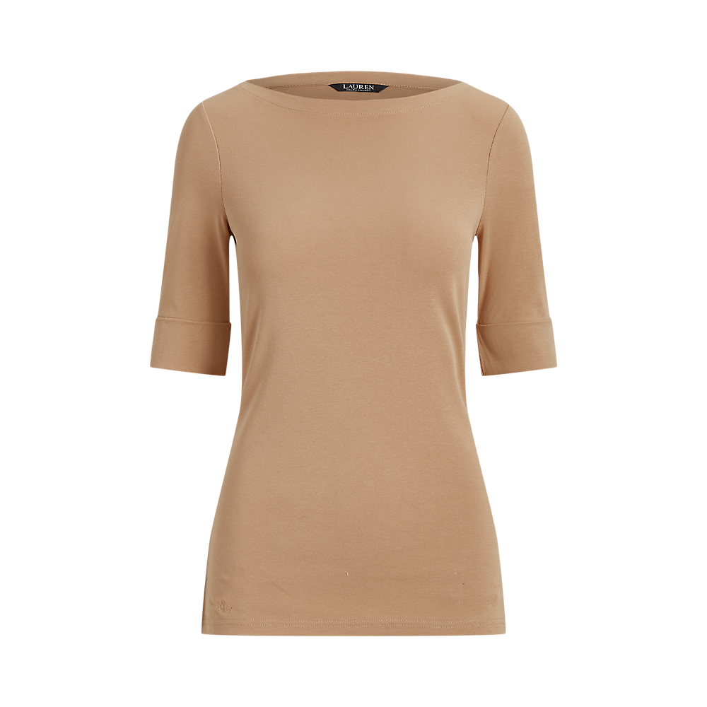 LRL Stretch Cotton Boatneck Tee/Majica 200654963147