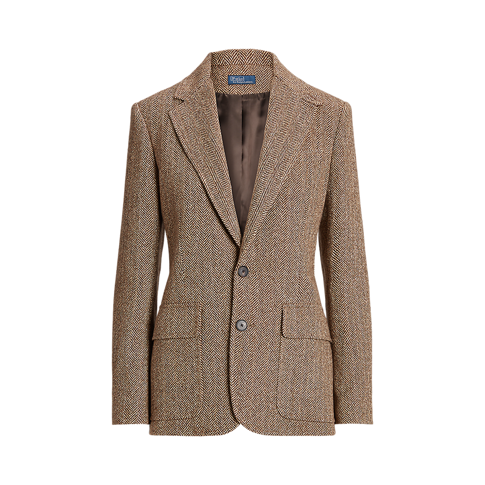PRL Herringbone Linen-Blend Blazer/Sako 211891070001
