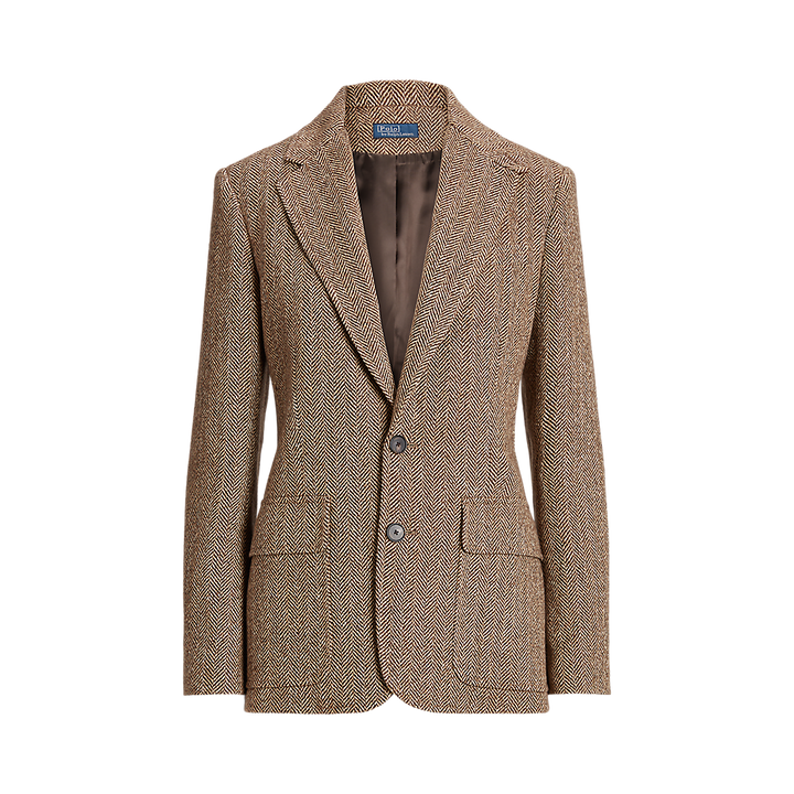 PRL Herringbone Linen-Blend Blazer/Sako 211891070001
