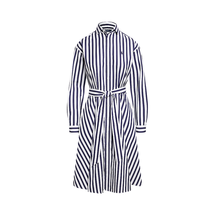 PRL Belted Striped Cotton Shirtdress/Haljina 211891428001