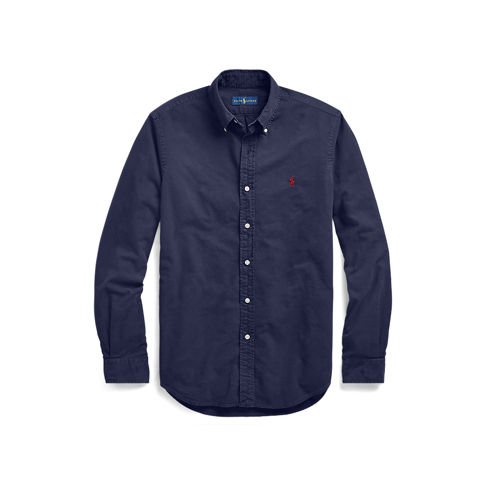 PRL Slim Fit Garment-Dyed Oxford Shirt/Košulja 710723610003